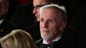 Expremiér Mirek Topolánek během předávání státních vyznamenání 2025