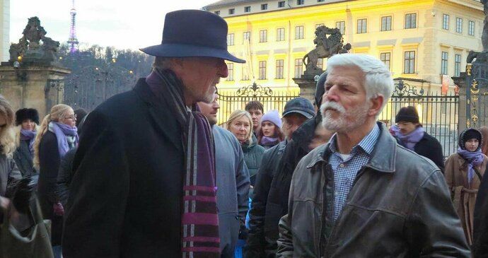 Mirek Topolánek a Petr Pavel na Pražském hradě (20.11.2025)