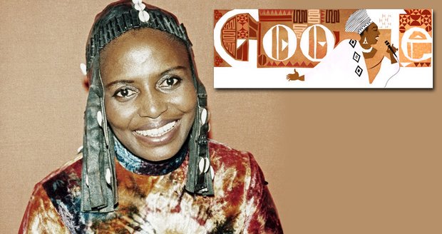 Miriam Makeba se narodila před 81 lety. Google dnes toto výročí připomíná