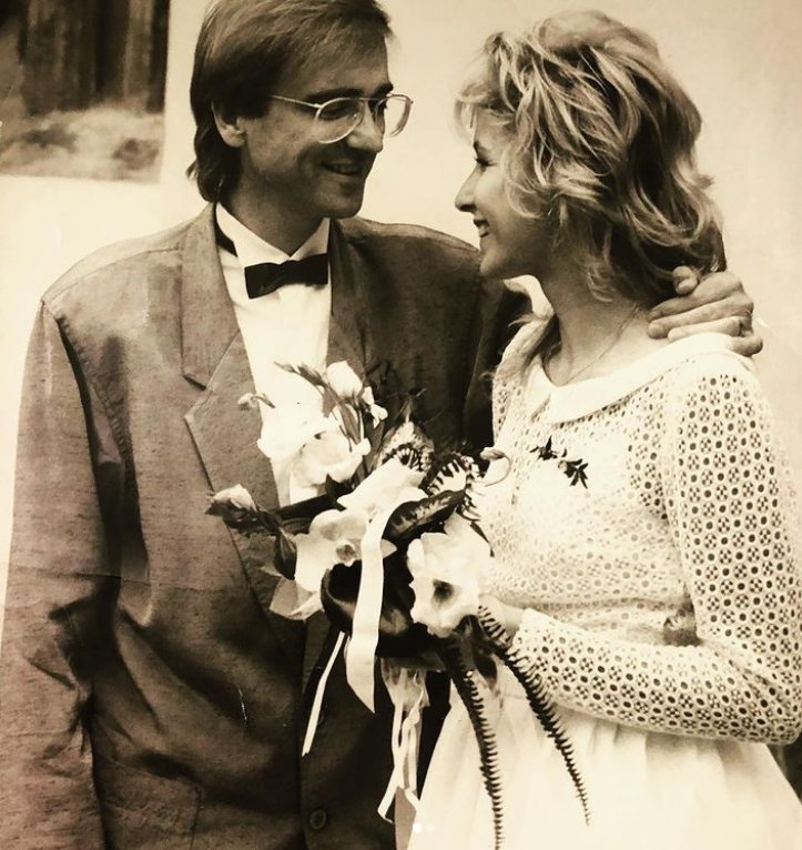 1988 - Svatba Mekyho a Katky Žbirkových. Žili spolu až do jeho smrti v listopadu 2021
