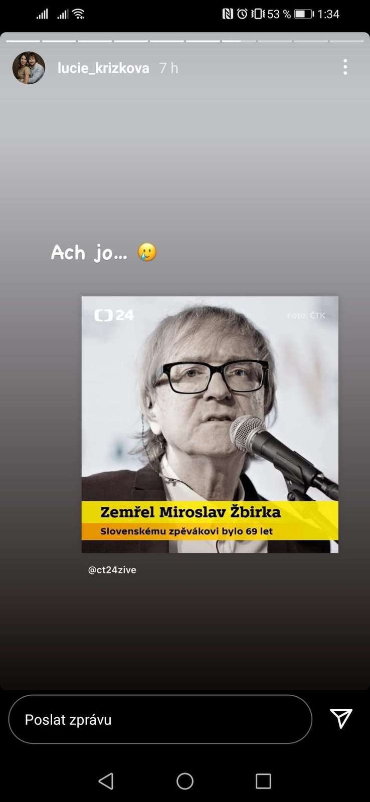 Vzpomínky na zesnulého Miro Žbirku