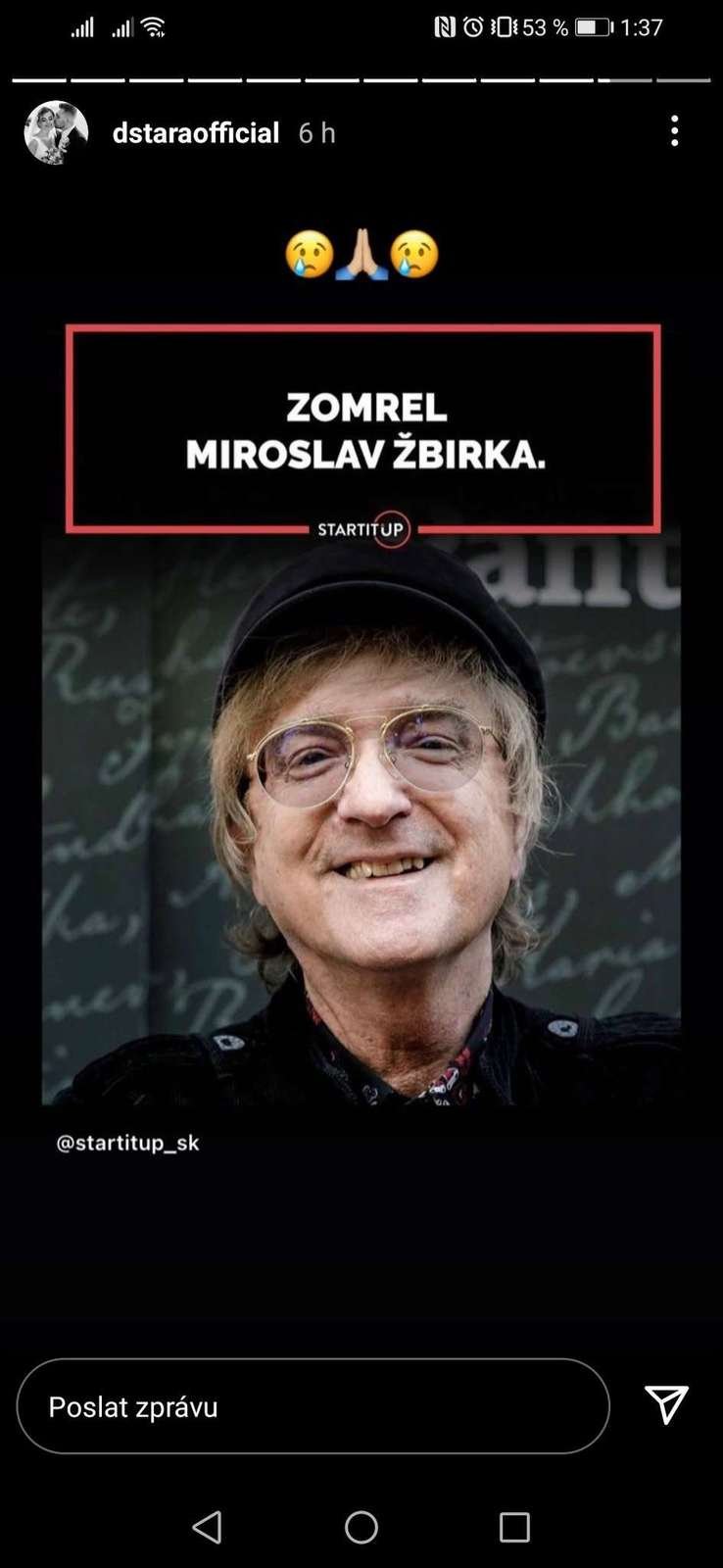 Vzpomínky na zesnulého Miro Žbirku