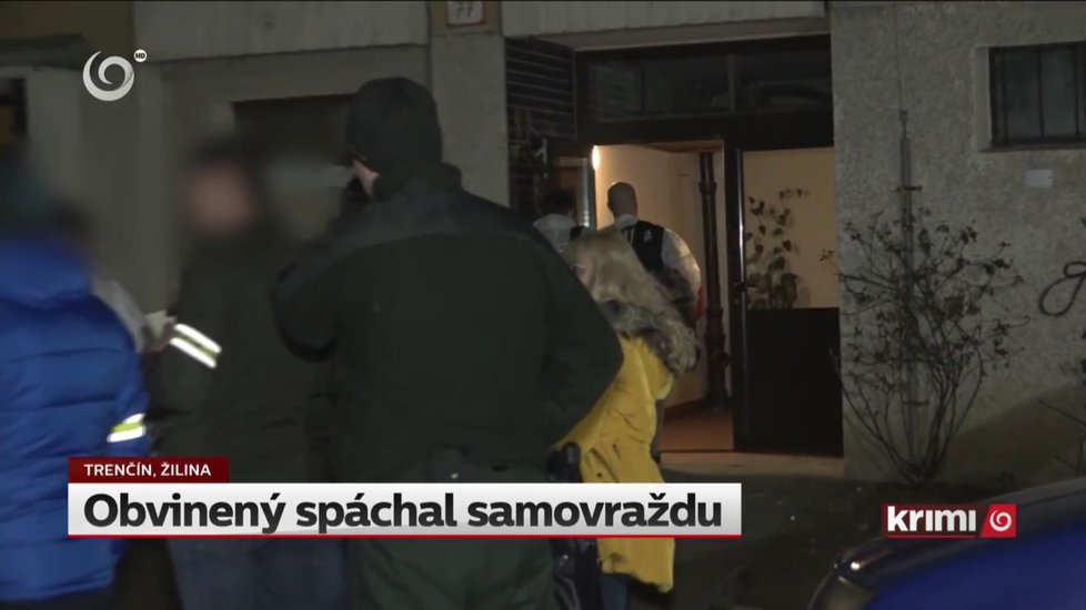 Policie na místě dvojnásobné vraždy.