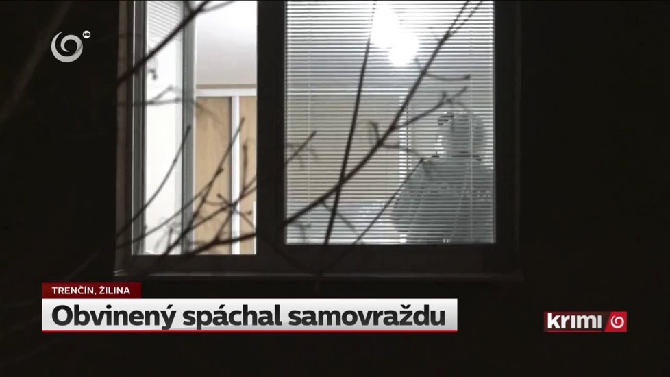 Policie na místě dvojnásobné vraždy.