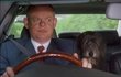 Martin Clunes má v seriálu psa tmavší barvy a volant vpravo.