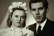 Svatební foto rodičů Donutila.