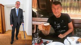 Kalousek skončil v nemocnici a po operaci drží dietu. Babiš se pochlubil na Facebooku fotkou z nedělního oběda