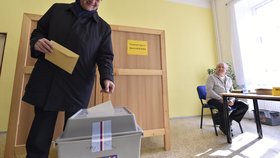 Miroslav Kalousek (TOP 09) odvolil v krajských i senátních volbách v Bechyni na Táborsku.