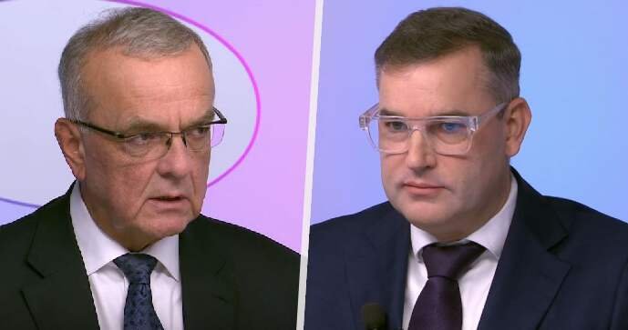 Otázky Václava Moravce na ČT s Miroslavem Kalouskem a Mojmírem Hamplem (2.11.2025)