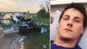 Policista Miroslav (†31) zemřel při bouračce.