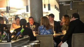 Svatební oběd bývalého guvernéra ČNB Miroslava Singera.
