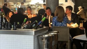 Svatební oběd bývalého guvernéra ČNB Miroslava Singera.