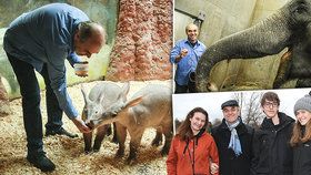 Miroslav Táborský si narozeniny hrabáče Draca užil i s rodinou.