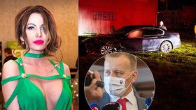 Se šéfem parlamentu jela ve služebáku bývalá Miss: Sexbomba skončila po nehodě v nemocnici