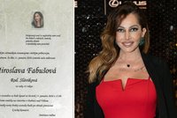 Rozloučení s Mirkou Fabušovou (†43): Dojemné parte i poslední přání!