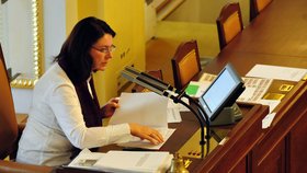 Miroslava Němcová ještě coby předsedkyně Sněmovny