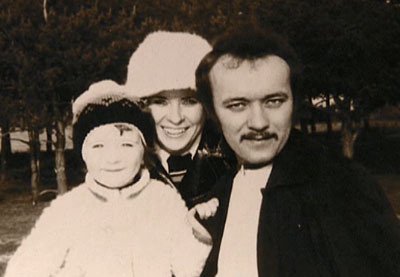 Miroslava Němcová s manželem a synem Pavlem