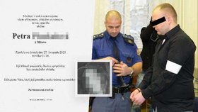 Patrik C. vraždil jen tři týdny po propuštění, obětí se mu stala partnerka Petra