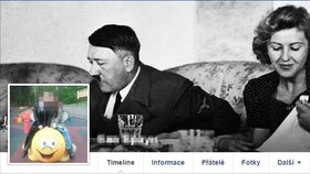 Matka Míši na Facebooku vystupuje jako Eva Braun.