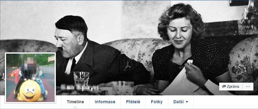 Matka Míši na Facebooku vystupuje jako Eva Braun.