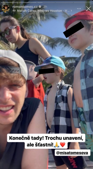 Tomešovi vyrazili i s dětmi na dovolenou.