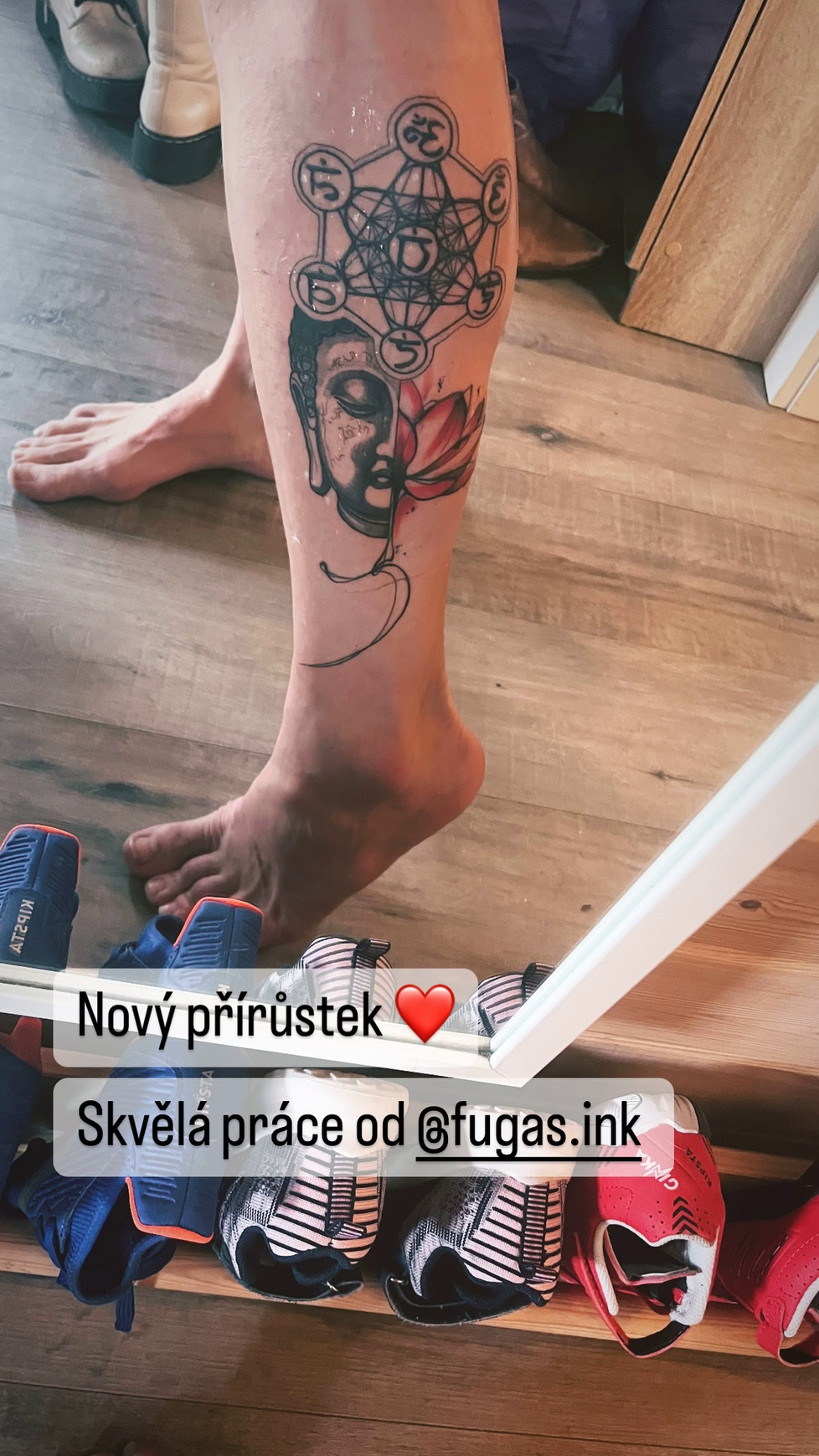 Tetování si dopřál i Roman Tomeš.