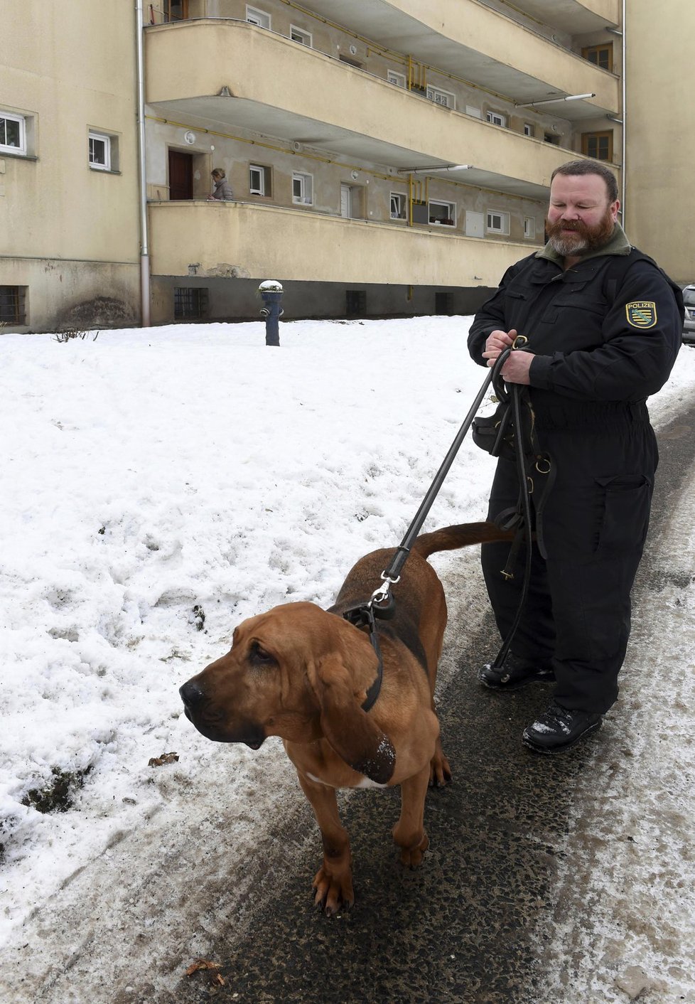 Na pomoc české policii přijel i psovod Jörg Kempe z Německa.