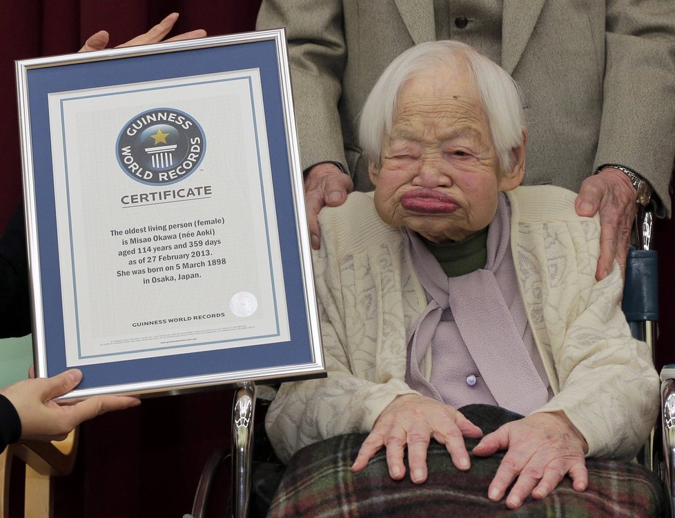 Zemřela nejstarší osoba na světě – Japonka Misao Okawaová