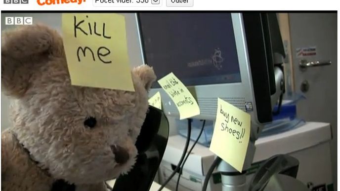 Misery Bear goes to Work