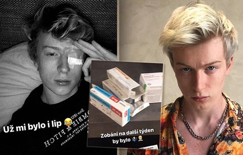 Nemocný Adam Mišík (23) ukázal haldu léků: Zobání na příští týden!