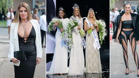 Miss Slovensko ovládla přirozená krása, ale i bizár! Rozstřihané legíny za 12 tisíc a praskající dekolt