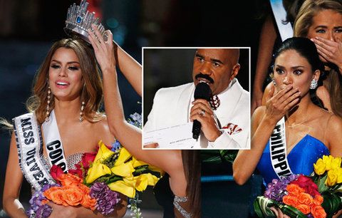 Trapas vesmírných rozměrů: Moderátor Miss Universe dal korunku špatné dívce. Pak ji chtěl zpátky