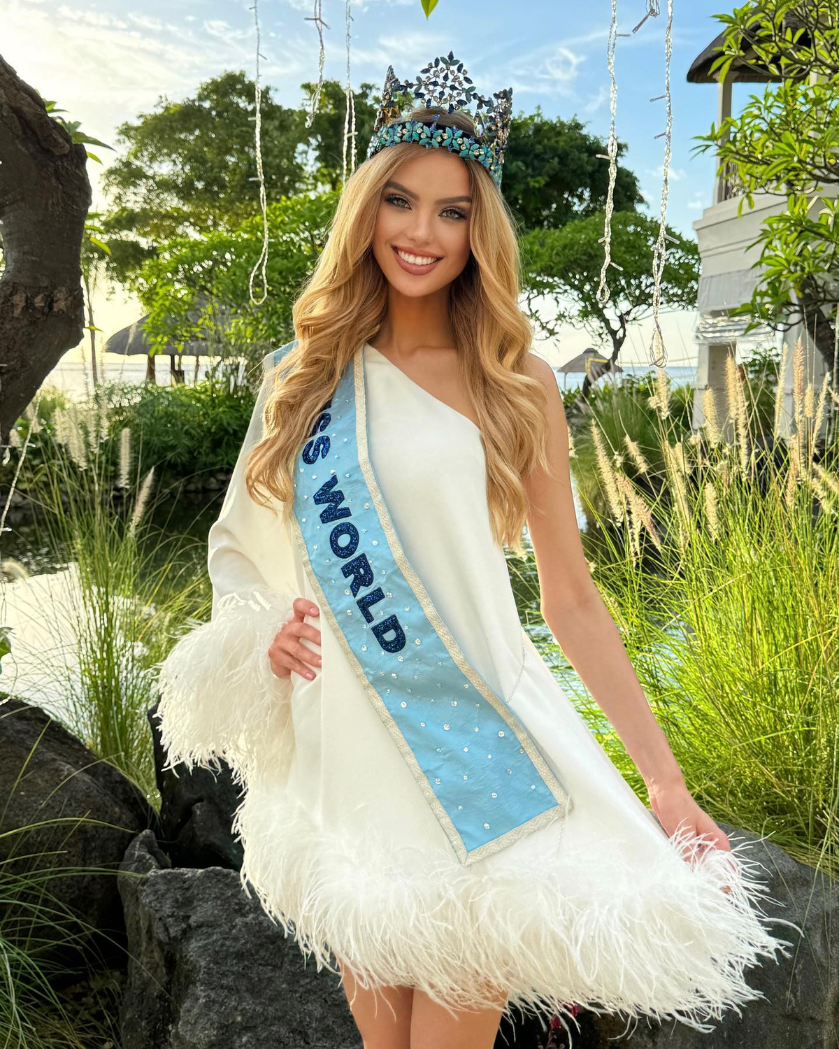 Miss World 2024 Krystyna Pyszková na Mauriciu