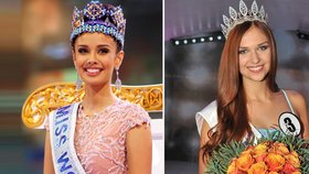 Miss World se stala Filipínka Megan Youngová (vlevo), Lucie Kovandová neuspěla