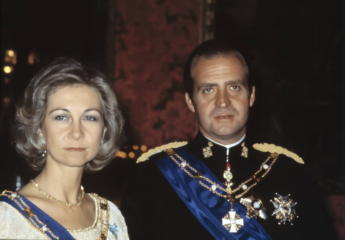 Juan Carlos s královnou Sofií v době, kdy měl poměr s misskou.