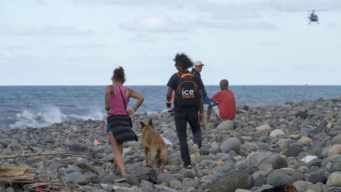 Místo nálezu úlomků na ostrově Réunion