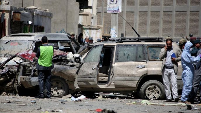 Místo útoku v Kábulu (17. května)