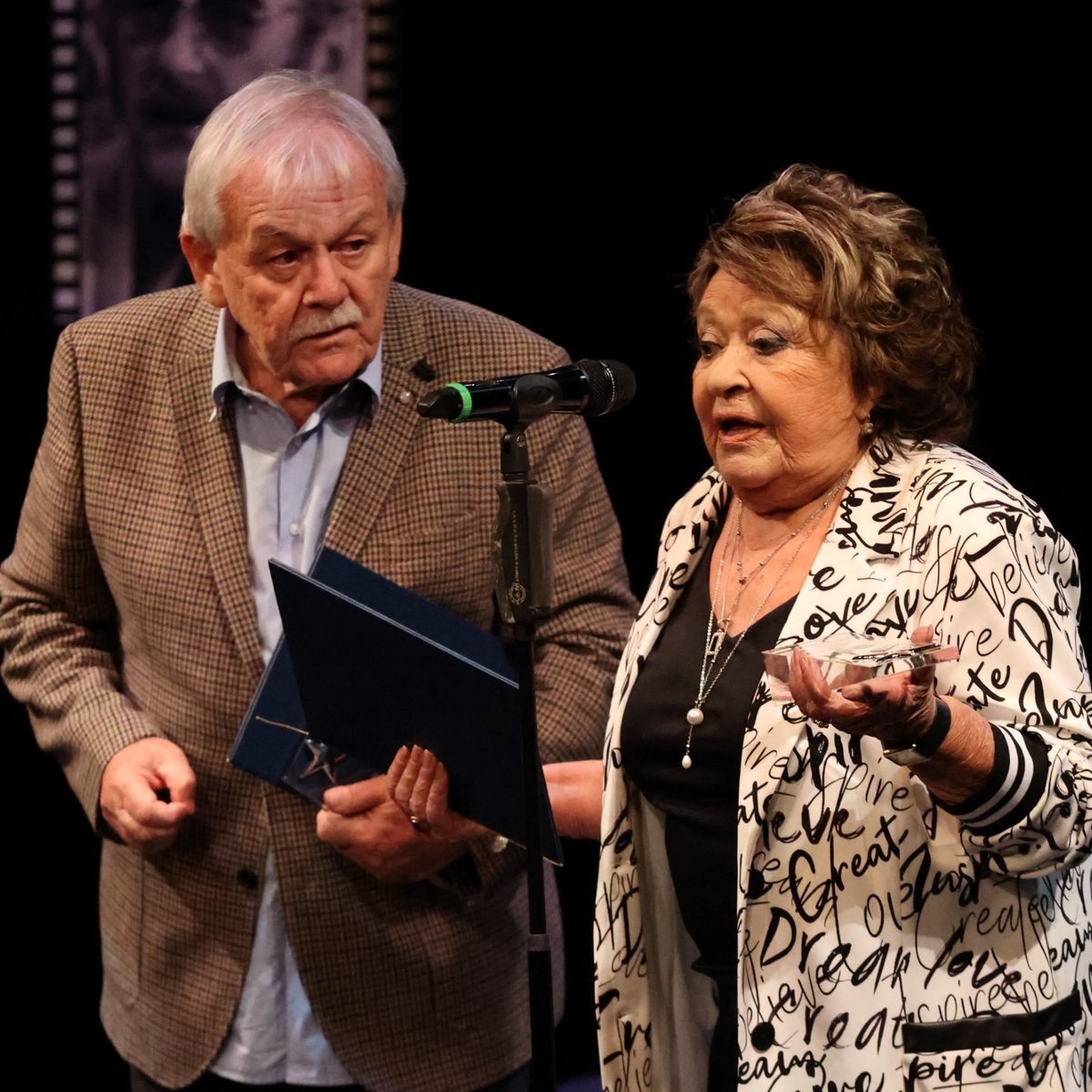 Jiřina Bohdalová a Karel Šíp získali cenu za celoživotní přínos showbyznysu.