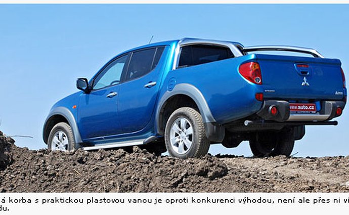 mitsubishi pickup testy