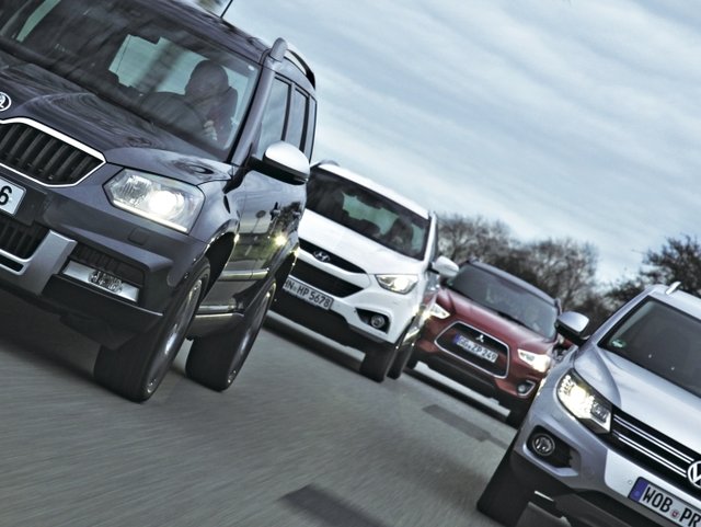 SROVNÁVACÍ TEST Hyundai ix35 vs. Mitsubishi ASX vs. Škoda Yeti vs. Volkswagen Tiguan