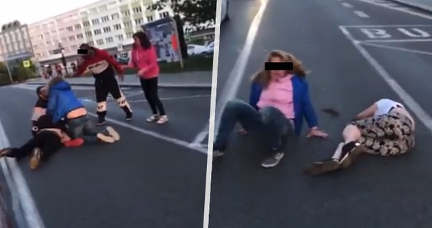 Drsná bitka v Mladé Boleslavi očima svědkyně: Vzduchem lítaly chomáče vlasů, zuby a žena křičela, že je těhotná
