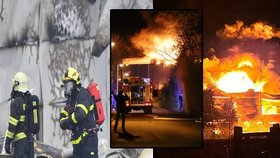 Hasiči popsali inferno v Boleslavi: Vichřice, padající střecha a nedostatek kyslíku!
