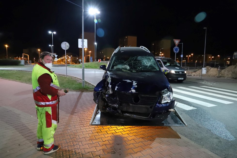 Otřesná nehoda u areálu Škody Auto