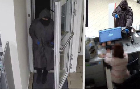 Zloděj se zbraní přepadl banku v Mladé Boleslavi: Policisté zveřejnili děsivé záběry loupeže!