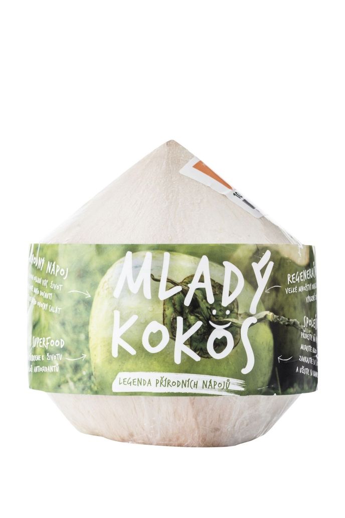 Mladý thajský kokos ořezaný, mladykokos.cz, 79 Kč