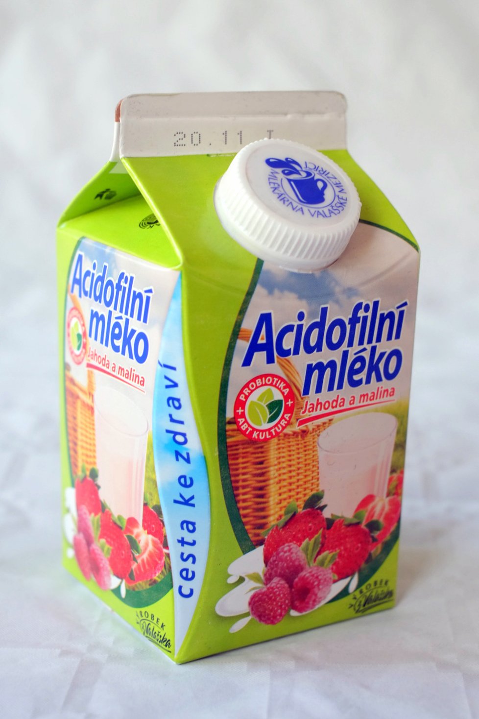 Acidofilní mléko - jahoda maliny