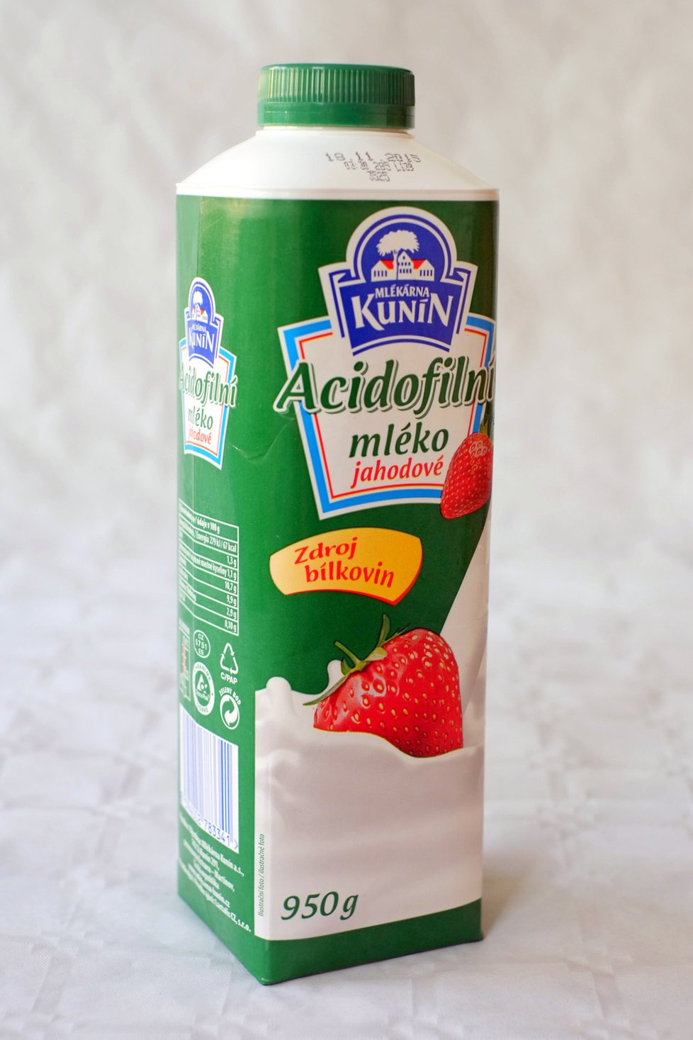 Acidofilní mléko jahodové