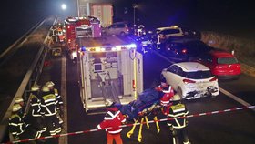 Nehoda na německé dálnici A7