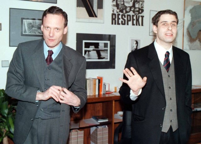 Vladimír Mlynář a Cyril Svoboda v roce 1998