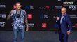 Dustin Poirier a Conor McGregor po tiskovce před turnajem UFC 257